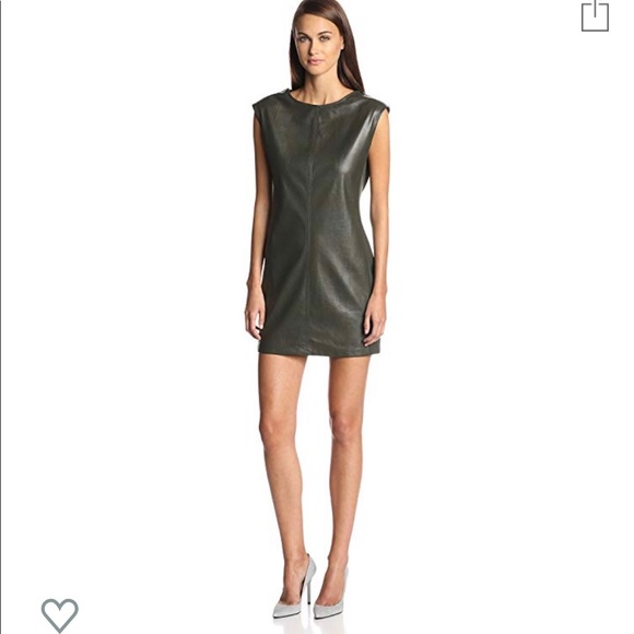 bcbgmaxazria leather dresses